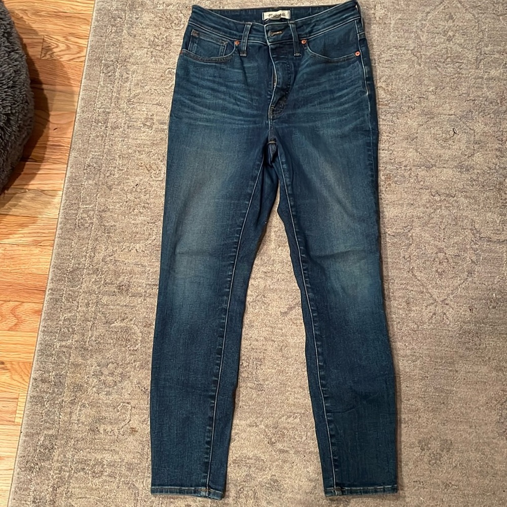Madewell curvy high rise skinny jeans sz 28